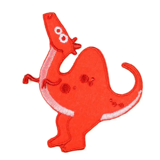 Bügelbild Dino rot Im Trend