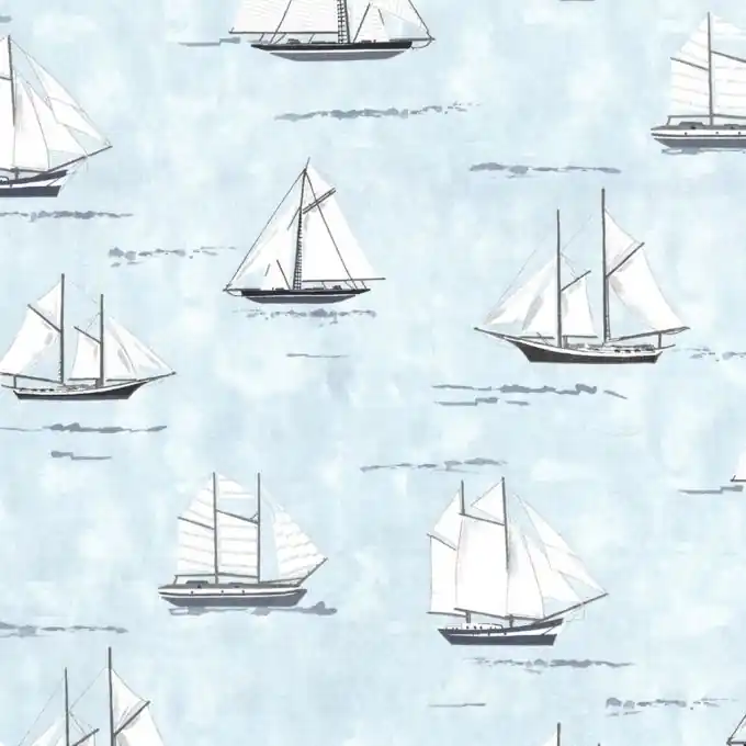 Dicker Baumwollstoff Segelboot Highlight