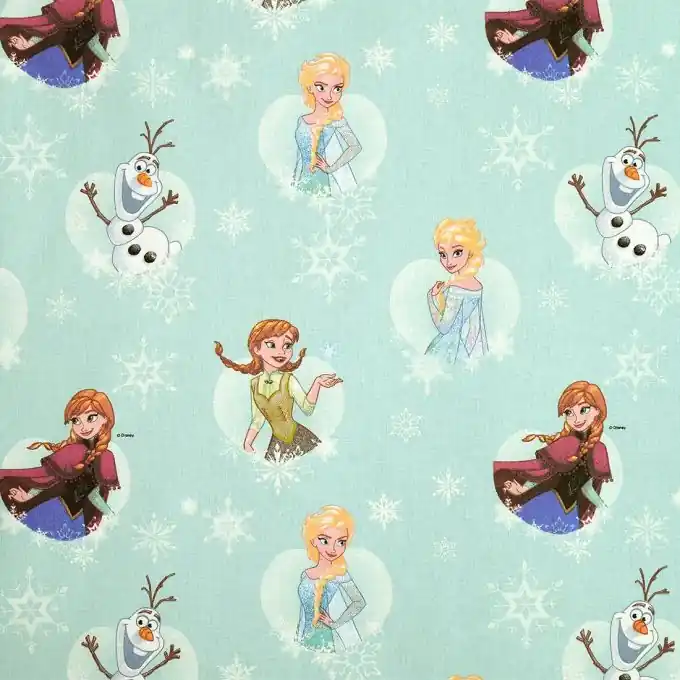 Baumwollstoff Eiskönigin, türkis Top-Preis