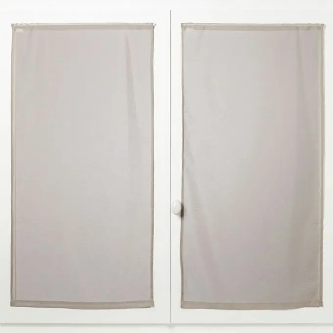 Uni Taupe Gardinenpaar Mémoire 60×90 cm Wochenendangebot