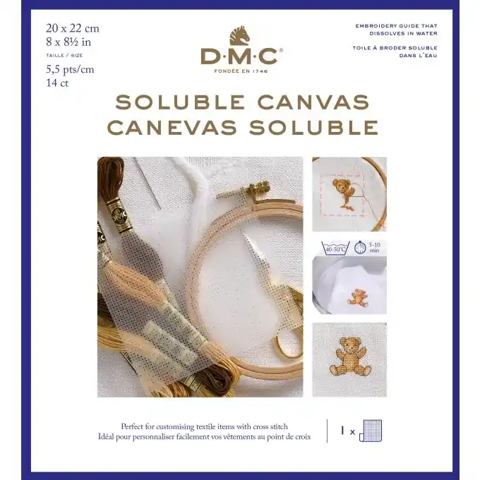 Lösliches Stickereivlies 20×22 cm Top-Seller