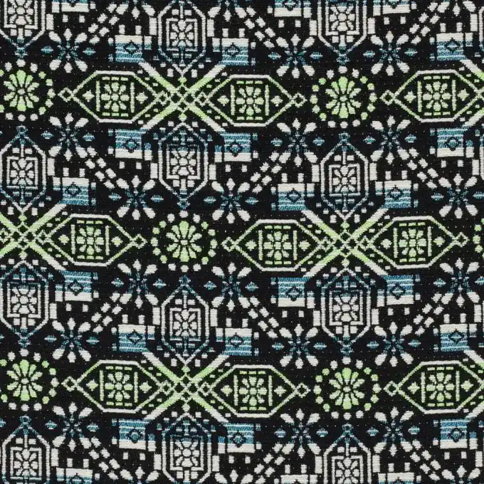 Sonderangebot Jacquard Ethnomuster fluo