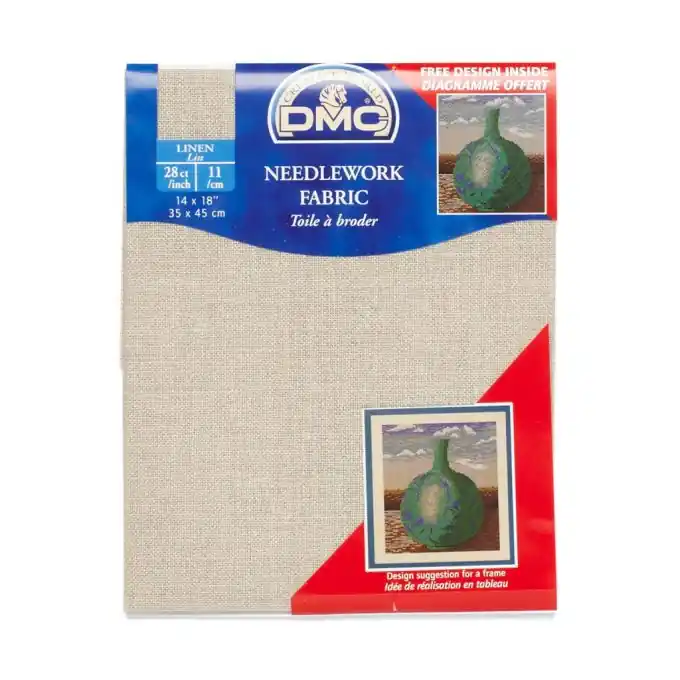 Leinenstoff 11 Fäden zum Sticken 35x45cm – Ecru Markenprodukt