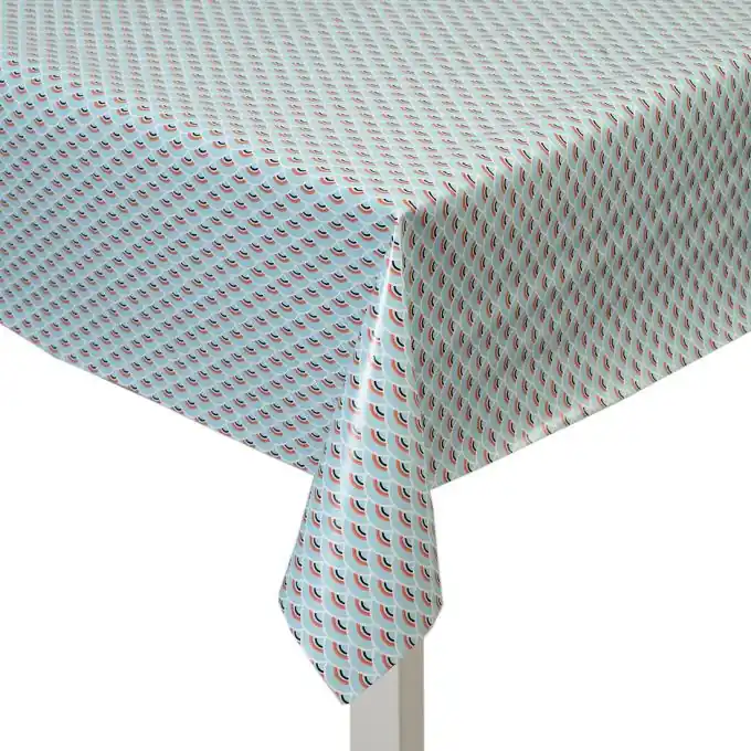 Abverkauf Wachstuch mit Schuppenmuster