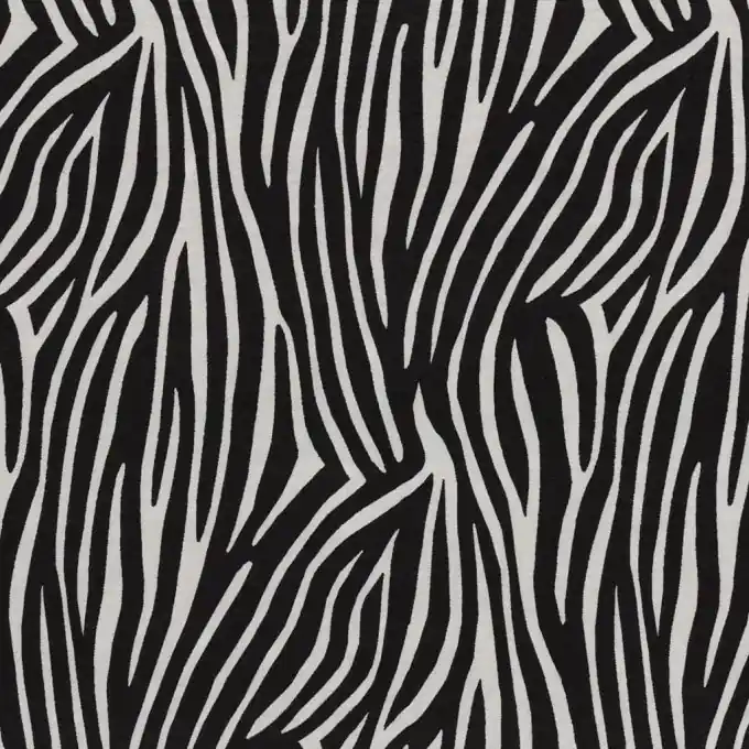 Geld-Zurück-Garantie Piqué-Stoff Zebra