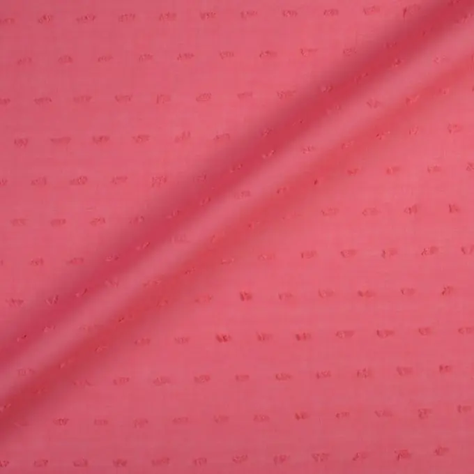 Expressversand Baumwoll-Voile Stoff Plumetis Rosa 140 cm Breit