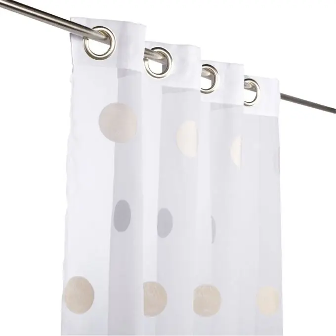 Jacquard-Gardine Großpunktig L140 x H240 cm – Étamine Sichere Zahlung