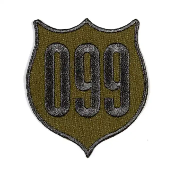 Handgefertigt Thermoklebende Verzierung 099, khakifarben