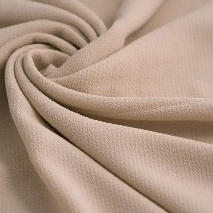 Leichter Crepe-Stoff, einfarbig beige Highlight
