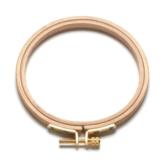 Stickrahmen aus Holz Ø 105 mm Weltweiter Versand