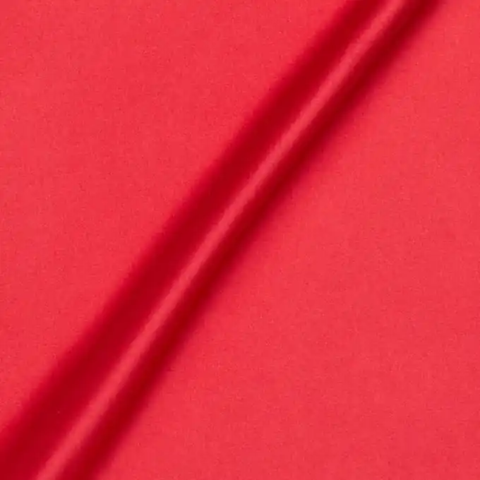 Kostenfreie Lieferung Roter Seidenstoff, Uni, 135 cm Breite