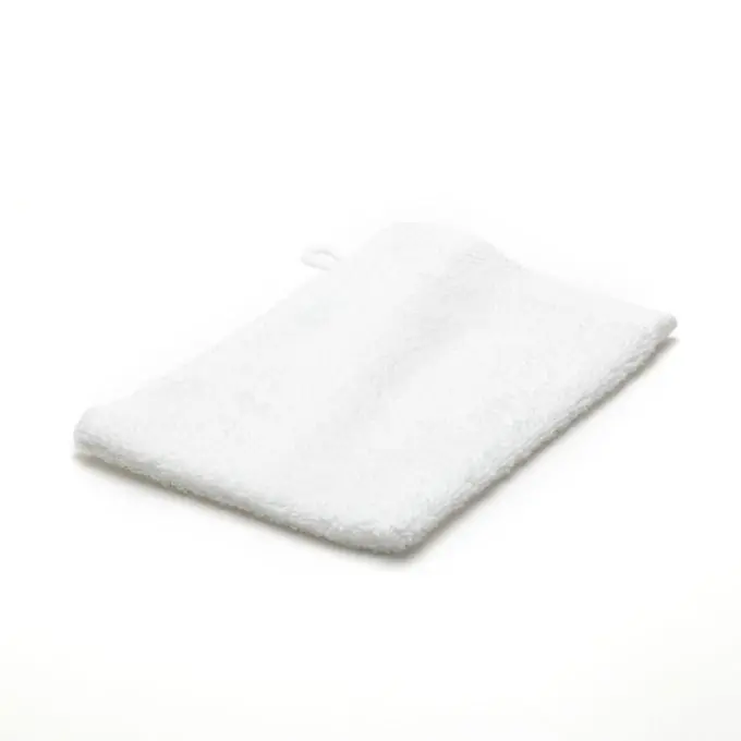 Top-Preis Waschhandschuh, einfarbig weiß