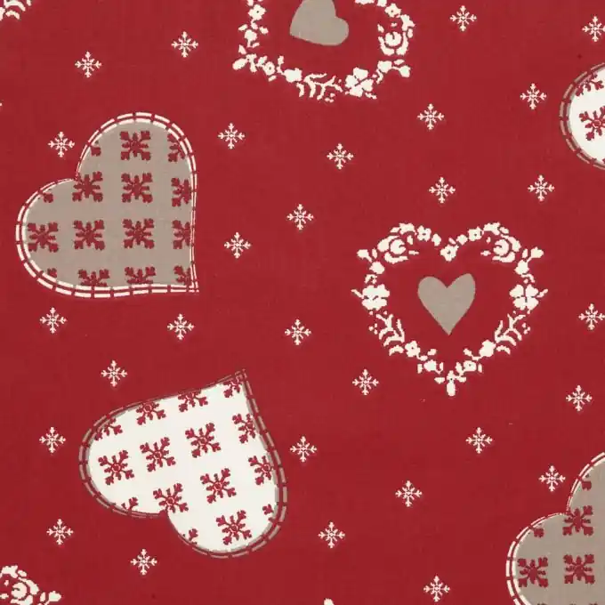 Original Baumwollstoff mit Eissternen