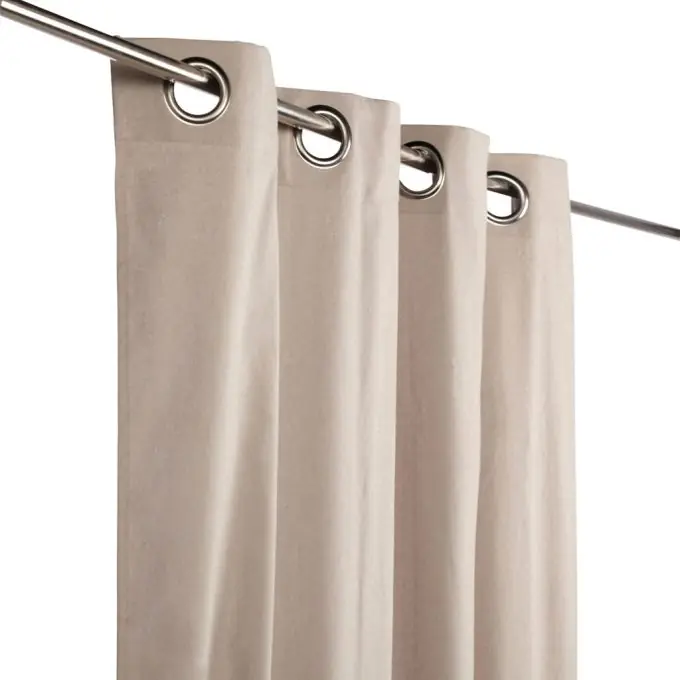 Vorhangstoff in Halbpanamabindung aus Baumwolle Léa, beige Im Trend