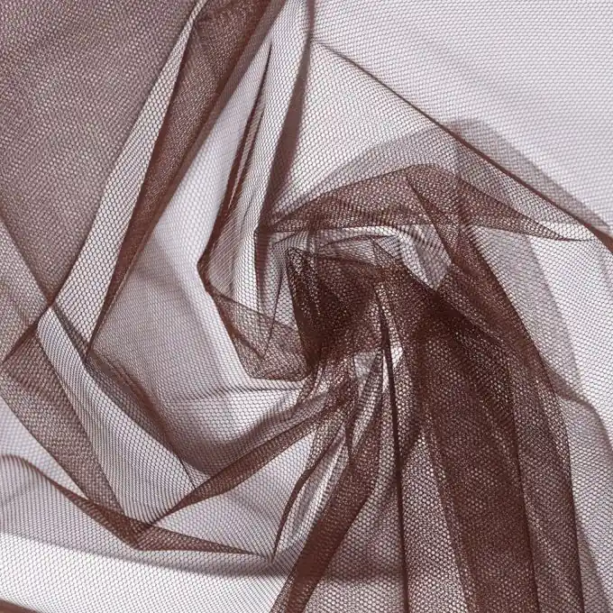 Top-Seller Gleichmäßiger brauner Tüllstoff