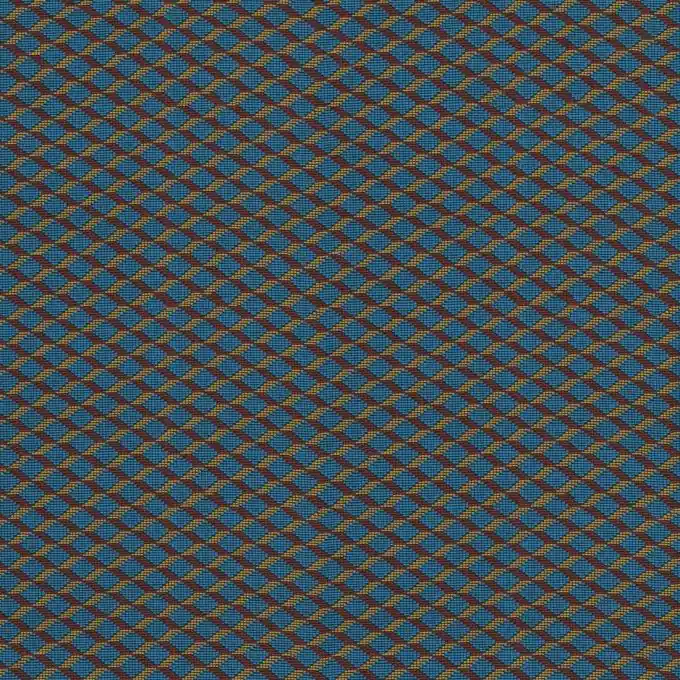 Jacquard-Gewebe Rubik Blau 140cm Breite Rabatt