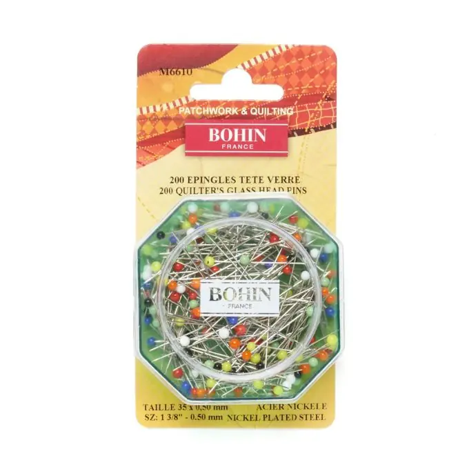 Stecknadel mit Glaskopf Ab Werk