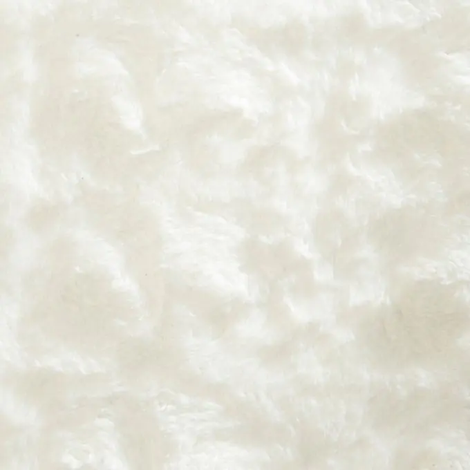 Rabatt Leichtes Kunstfell, einfarbig weiß