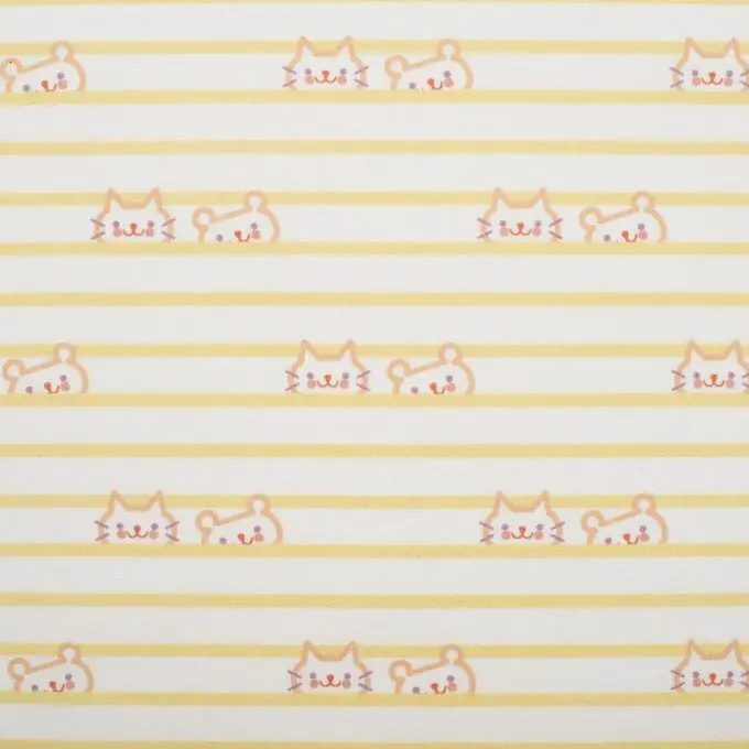 Baumwollstoff Streifen Katze Kostenfreie Lieferung