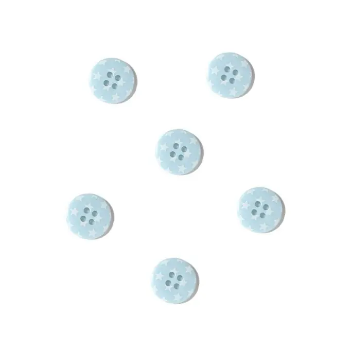 Nur Für Kurze Zeit Knöpfe Sterne blau 18 mm