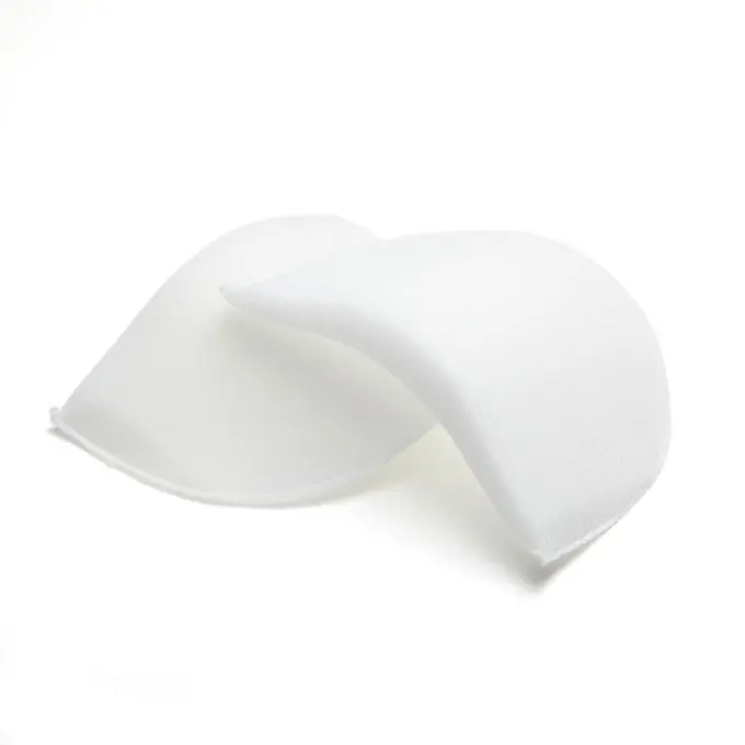 GERADES SCHULTERPOLSTER AUS SCHAUM MIT POLYAMID-ÜBERZUG COL.WEISS Kostenloser Rückversand