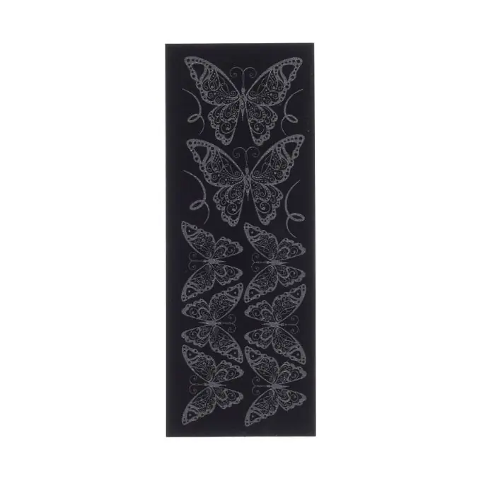 Markenprodukt Bügelbild Samt Schmetterlinge