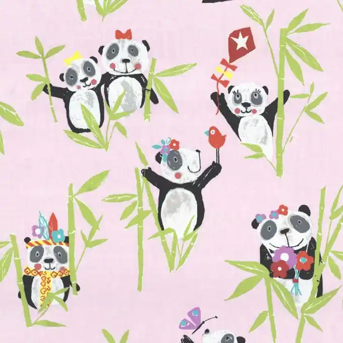 Heute Kaufen Dicker Baumwollstoff Panda