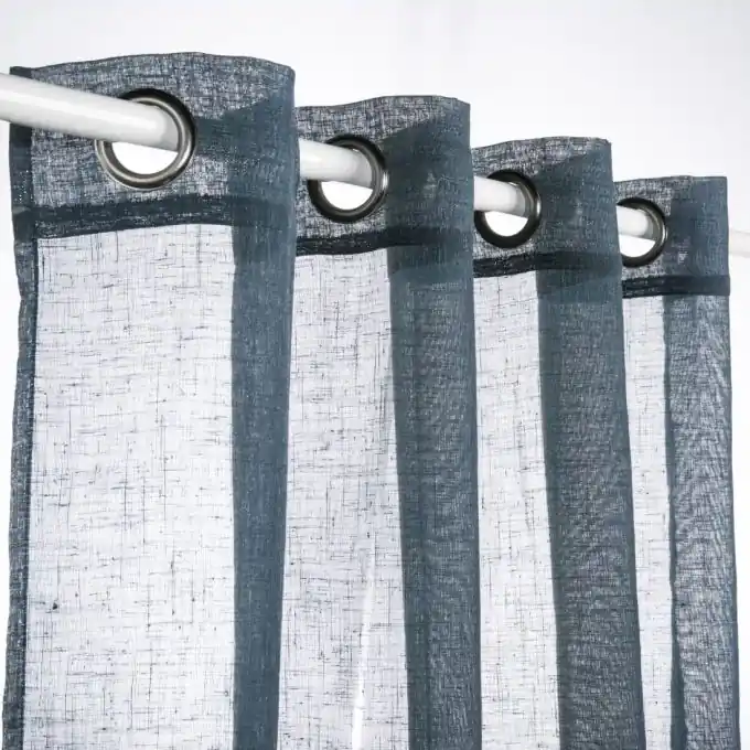 Zertifiziert Enzo-Vorhang in Petrolblau