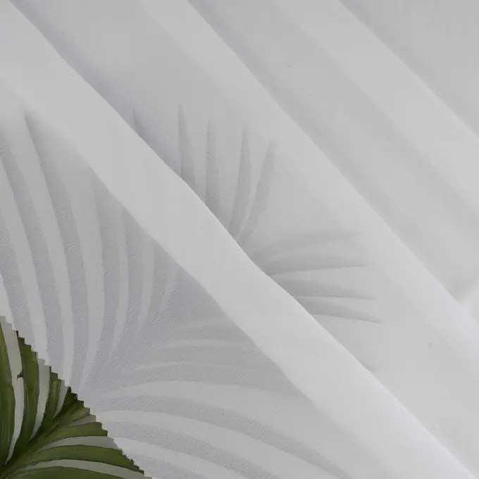 Must-Have Chiffon, einfarbig weiß