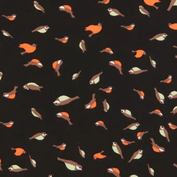 Jetzt Bestellen Viskosestoff mit Vogelmuster 145 cm Breite