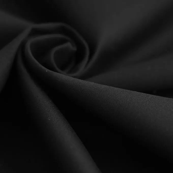 Begrenztes Angebot Einfarbiger schwarzer Baumwoll-Twill