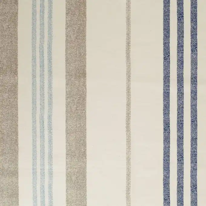 Original Blaustreifen Baumwollstoff Rivage, 160cm Breite