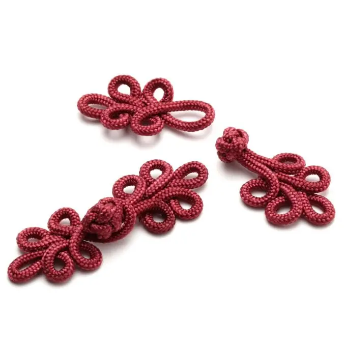 Premium Brandenburger Verschluss, bordeauxfarben