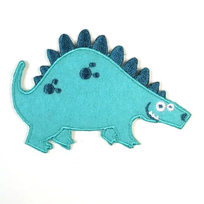 Thermoklebendes Dinosaurier-Motiv, blau Mega-Angebot
