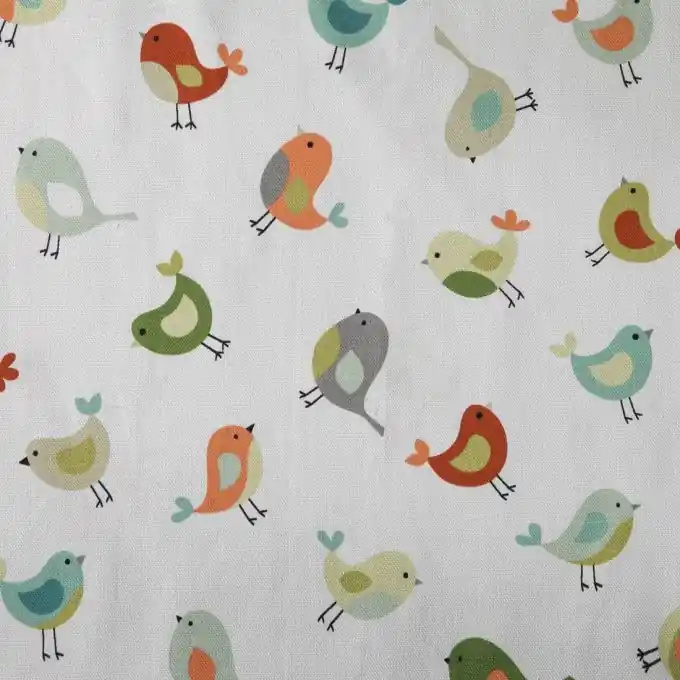Baumwollstoff Dicke Vögel 140cm Breit Top-Angebot
