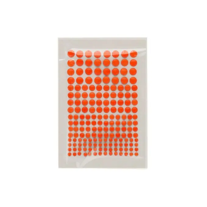 Fluoreszierender orangefarbener Metallnagel zum Aufbügeln Preisreduziert