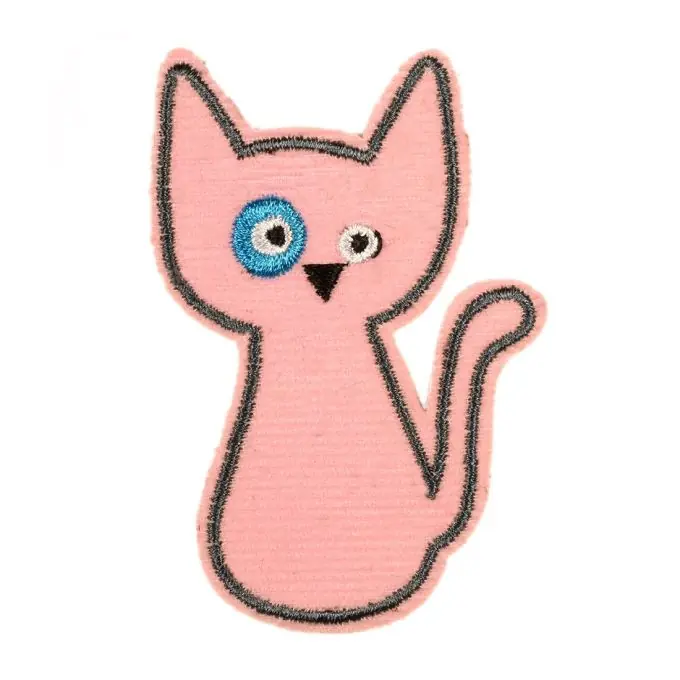 Jetzt Bestellen Bügelbild Katze rosa