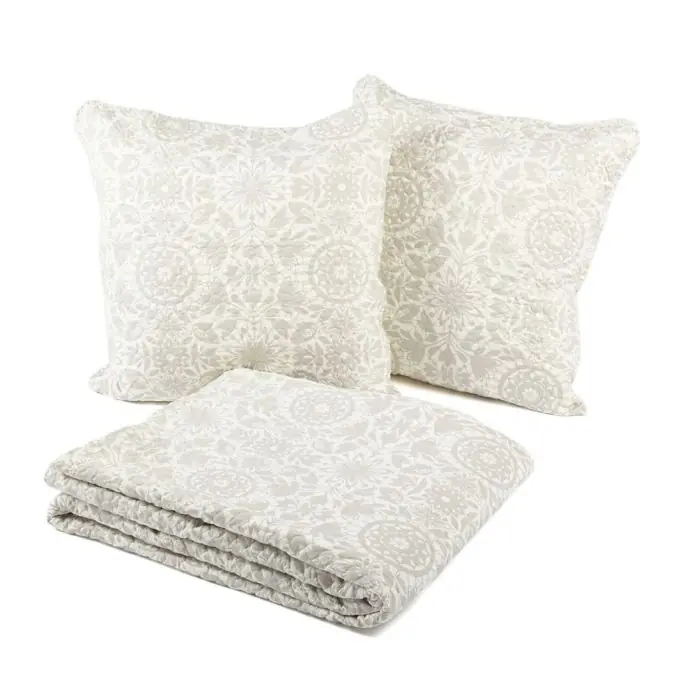 Echt Attrape-Rêve Boutis-Set 250x260cm mit 2 Kissenbezügen 65x65cm