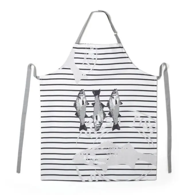 Preiswert Schürze Papillote grau