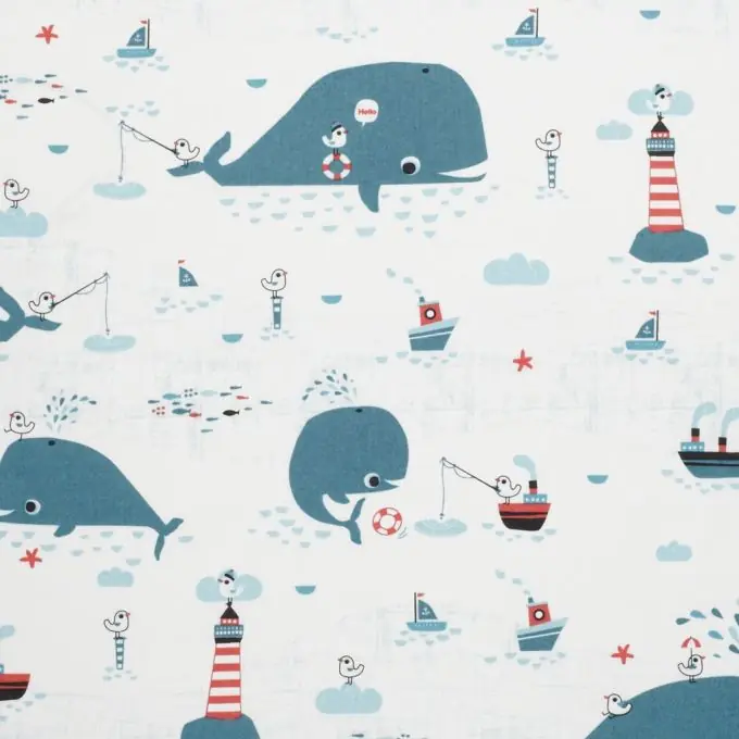 Baumwollstoff für Kinder Baleine Top-Seller