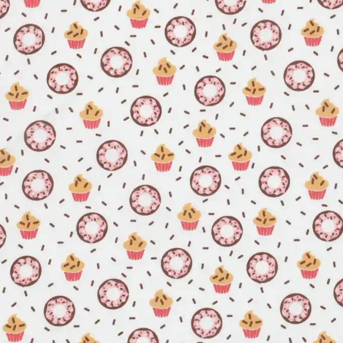 Günstig Kinderstoff Donuts & Cupcakes