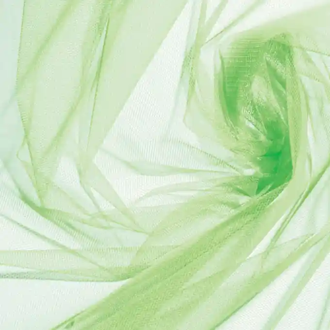 Top-Angebot Einfarbiger Tüllstoff, grün