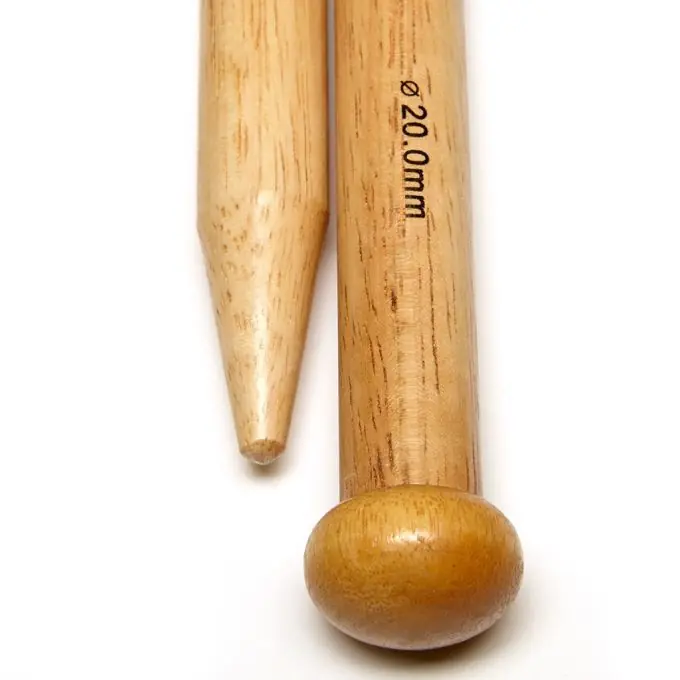 Heißes Angebot Stricknadel Holz 35 cm / Nr. 20