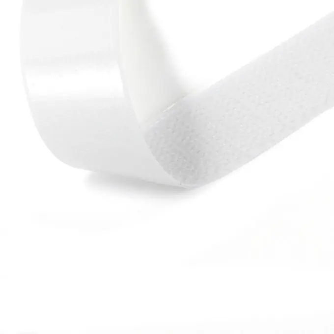 Sale Klettband mit Klebefläche, 20 mm – Hakenband, weiß
