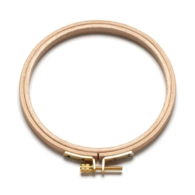 Stickrahmen aus Holz Ø 125 mm Mengenrabatt