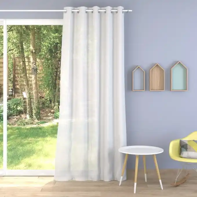 Gardinen in Leinenoptik, grau, extra breit Nur Für Kurze Zeit