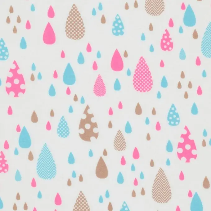 Original Popeline Baumwolle Tropfen Türkisblau