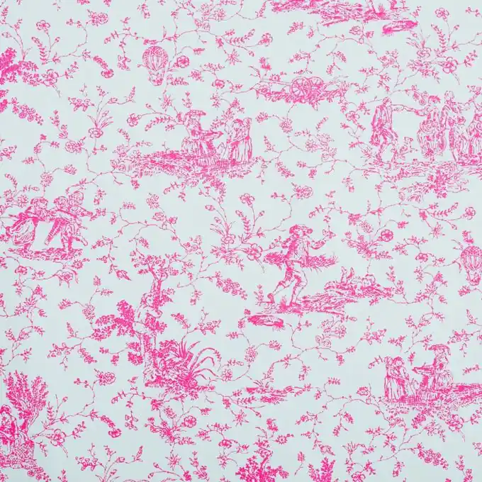 Top-Qualität Popeline Jouy fluo