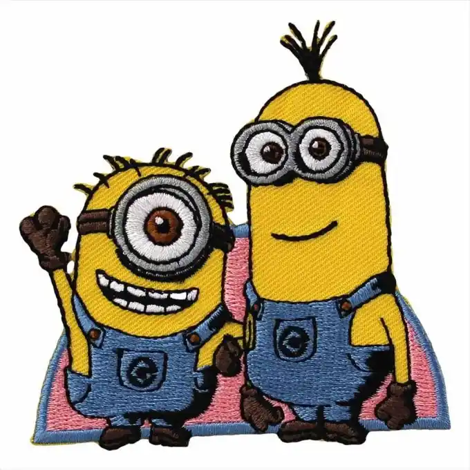 Garantierte Lieferung Bügelbild Minions Carl & Kevin