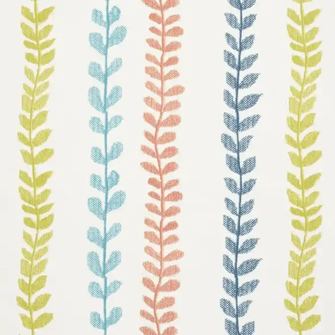 Dicker Baumwollstoff Blätter bunt Mengenrabatt